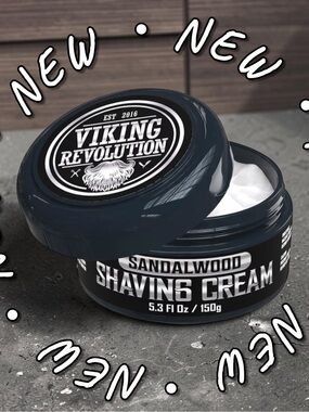 🪒🌲 Viking Revolution Luxury Shaving Cream – Sandalwood Scent (5.3 oz)
